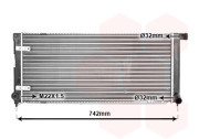 58002042 chladič 1.6D/TD ±AUT +AC [675*320*34] 58002042 VAN WEZEL