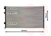 58002115 chladič 1.4i (±AC), 1.6i (±AC), 2.0 (+AC), 2.8i, 1.6SD, 1.9TDi/SDi (+AC) [627*377*32] 58002115 VAN WEZEL