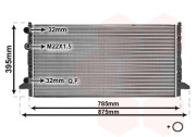 58002121 chladič 1.6, 1.8, 2.0 +AUT +AC; 1.9D/TD +AUT [720*377*34] 58002121 VAN WEZEL