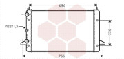 58002135 Chladič, chlazení motoru VAN WEZEL