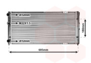 58002156 chladič 2.0i 8V, 2.0i 16V AC, 1.9TDi AC 63032028 VAN WEZEL