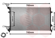 58002205 chladič 1.4i 16V (+AC), 1.6i 8V (±AUT±AC) 1.6FSi 16V (±AUT±AC), 2.0FSi 16V (±AUT±AC), 2.0SDi (±AC) [650*415*30] (ŠKODA, VW) 58002205 VAN WEZEL