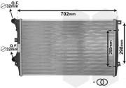 58002206 chladič 1.2TSi, 1.4FSi, 1.8TFSi, 1.9TDi vše AUTAC 65040529 ŠKODA, VW letovaný VAN WEZEL