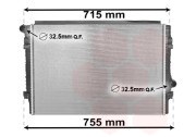 58002336 chladič 1.8i (±A,±AC), 2.0i (±A,±AC) letovaný 58002336 VAN WEZEL