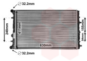 58002347 chladič 1.4i (±A +AC) [630*411*22] 58002347 VAN WEZEL