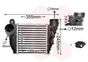 58004200 intercooler 1.8i , 1.9TDi, průměr otvoru čidla 12 mm, včetně záslepky,vstup/výstup průměr 60 mm 18319065 VAN WEZEL