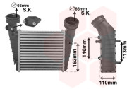 58004238 intercooler 1.9 TDi 74,85 a 96kW AUTAC, 2.0TDi 103kW 23020762 ŠKODA, VW VAN WEZEL