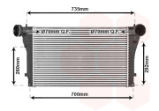 58004319 intercooler 1.9TDi 110kW [980*585*160] 58004319 VAN WEZEL