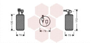 5800D052 -5/00 sušič klimatizace 5800D052 VAN WEZEL