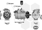 5800K087 kompresor klimatizace 2.5TDi AUT, 5.0TDi AUT bez volnoběžky VAN WEZEL