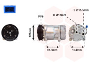 5800K164 1/95-4/98 kompresor klimatizace 2.5i, 1.9TD, 2.4D, 2.5TDi VAN WEZEL