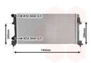 58012340 VAN WEZEL chladič 1.2i (±A,±AC), 1.6TDi (±A,±AC), 2.0TDi (±A,±AC) letovaný 58012340 VAN WEZEL