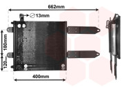 58015178 Kondenzátor, klimatizace VAN WEZEL