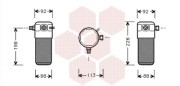 5900D105 sušič klimatizace (±AUT) 5900D105 VAN WEZEL