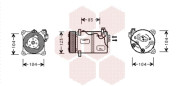 5900K059 Kompresor, klimatizace VAN WEZEL