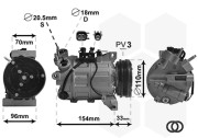 5900K183 kompresor klimatizace 2.0D, 2.4D 5900K183 VAN WEZEL