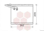 5900V157 výparník klimatizace pro všechny pohoné jednotky  [200*263*55] 5900V157 VAN WEZEL