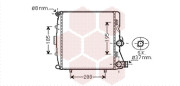 74002054 chladič 3.6, 3.8 levý 74002054 VAN WEZEL