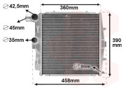 74012704 chladič 3.6i, 3.8i, levý modul 74012704 VAN WEZEL