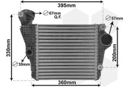 74014701 intercooler 3.0S, 3.0 GTS [279*285*62] levý 74014701 VAN WEZEL