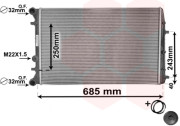 76002008 chladič 1.4, 1.9TDi, 2.0 63239524 ŠKODA, VW VAN WEZEL