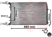 76002010 chladič 1.0i 8V AC - 1.4i 16V FSi AUT, 1.9 SDi AC, 1.9TDi -AUT 63341523 ŠKODA, VW VAN WEZEL