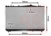 81002052 chladič 1.6i 16V (±AC), 1.8i 16V (±AC), 2.0i 16V (±AC) [702*370*18] 81002052 VAN WEZEL