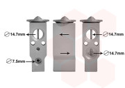 82001417 VAN WEZEL expanzní ventil 82001417 VAN WEZEL