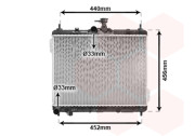 82002101 chladič 1.5 16V (±AC), 1.5 16V (±AC) [373*495*19] VAN WEZEL