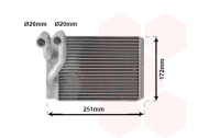 82006120 radiátor topení XG (±AUT+AC) 82006120 VAN WEZEL
