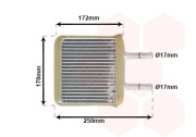 82006137 radiátor topení 1.0i 12v (±AUT ±AC) 82006137 VAN WEZEL