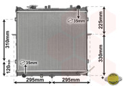 83002022 5/99- chladič 2.0i 16V (±AC), 2.0TDi (±AC) [450*524*28] 83002022 VAN WEZEL