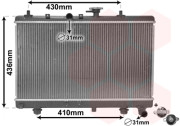 83002054 chladič 1.3i 8V (±AC), 1.5i 16V (±AC) [350*647*16] 83002054 VAN WEZEL