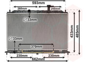 83002152 chladič 1.4i 16V AAC, 1.6i 16V AAC 37064516 VAN WEZEL