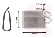 83006170 -8/06 radiátor topení (±AUT) [195*170*22] 83006170 VAN WEZEL