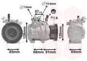 8300K145 -10/07 kompresor klimatizace 2.0i 8300K145 VAN WEZEL