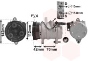 8300K168 kompresor klimatizace 1.0i, 1.1i  8300K168 VAN WEZEL