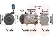 8300K193 kompresor klimatizace 1.0i 12V, 1.1i 12V, 1.2i 16V 8300K193 VAN WEZEL