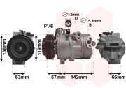 8300K216 kompresor klimatizace 2.0CRDi A, 2.2CRDi A VAN WEZEL