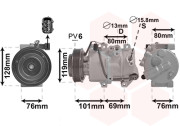 8300K279 VAN WEZEL kompresor klimatizace 2.0i 8300K279 VAN WEZEL