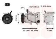 8301K709 kompresor klimatizace 1.4 CRDi, 1.6 CRDi 8301K709 VAN WEZEL