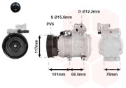 8301K715 kompresor klimatizace 2.0 CVVT 8301K715 VAN WEZEL