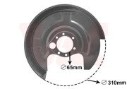 0322373 VAN WEZEL prachový štít zadního brzdového kotouče L 0322373 VAN WEZEL