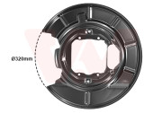 0639374 prachový štít zadního brzdového  kotouče (není pro M5)  P 0639374 VAN WEZEL