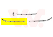 0639486 -9/00 chromová lišta předního nárazníku P 0639486 VAN WEZEL