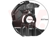 0646376 prachový štít předního brzdového kotouče (325i/330i/330d)  P 0646376 VAN WEZEL