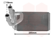 13006373 radiátor topení 3.5i V6 24V, 2.5TD [245*147*44] 13006373 VAN WEZEL