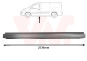 1612103 práh pro vozidla s bočními posuvnými dveřmi (délka 2330 mm)  L 1612103 VAN WEZEL