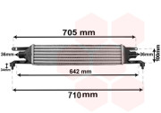 17004320 VAN WEZEL intercooler 1.3MJTD 66kW (±AC) [450*100*53] 17004320 VAN WEZEL