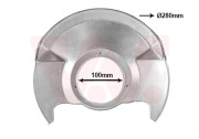 2548371 prachový štít předního brzdového kotouče  L=P 2548371 VAN WEZEL